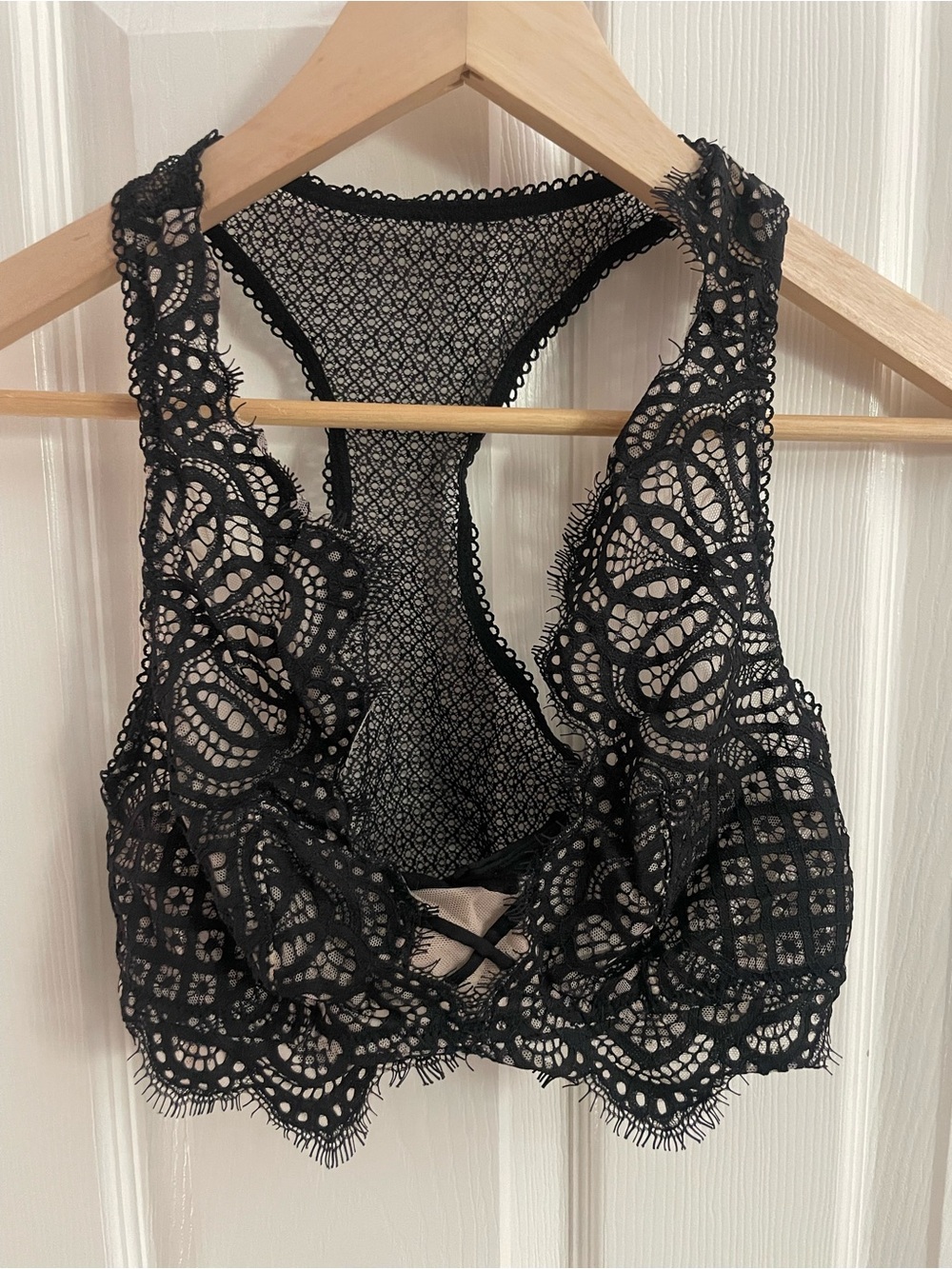 Victoria's Secret Black Lace Racerback Bralette